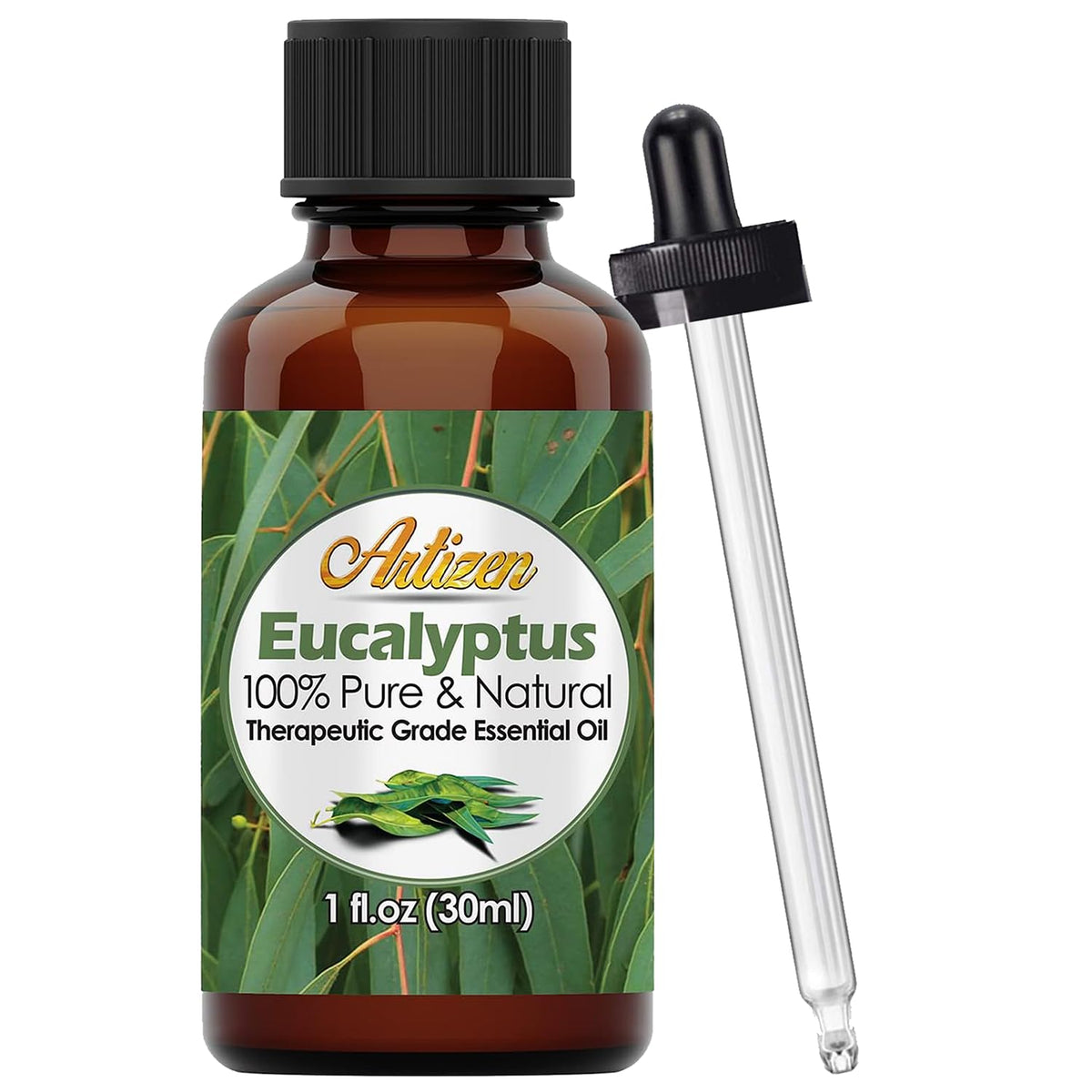 Artizen Eucalyptus Essential Oil 30ml bottle with UV coating