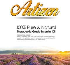 Artizen lifetime warranty graphic for essential oils