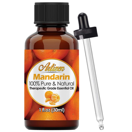Artizen Mandarin Essential Oil 30ml bottle front view