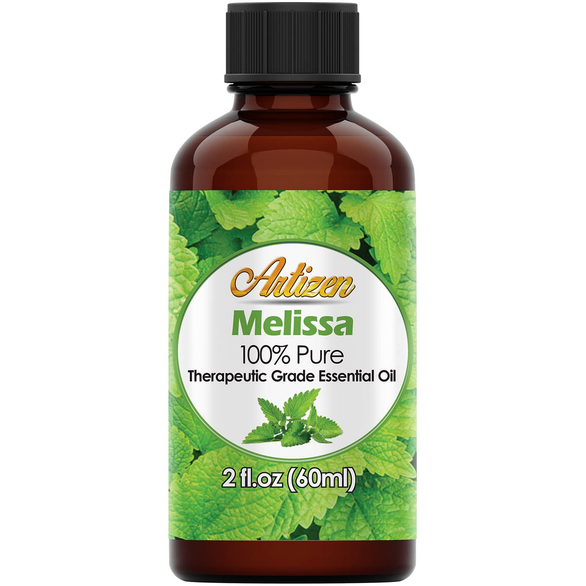 Artizen Melissa Essential Oil 2 oz / 60 ml glass bottle