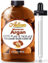 Artizen Moroccan Argan Oil bottle with UV protection preserves purity and potency.