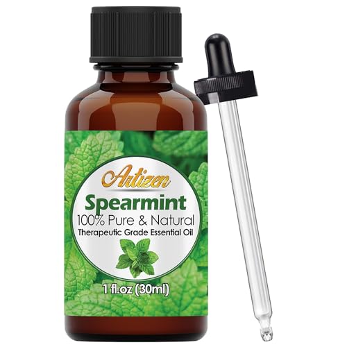 Artizen Spearmint Essential Oil bottle top