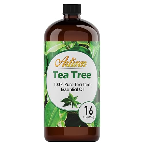 Artizen Pure Tea Tree Essential Oil 16oz bulk bottle front view
