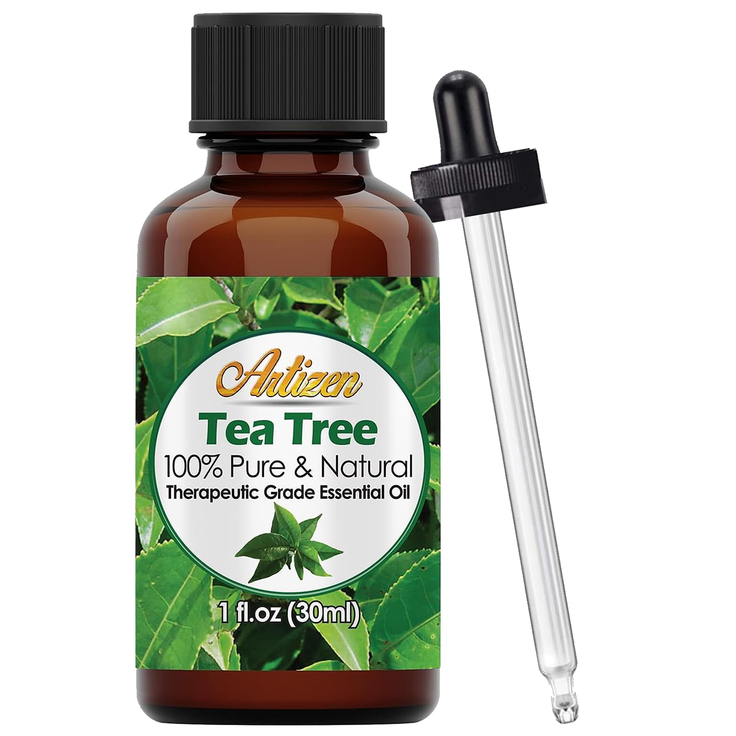 Artizen Tea Tree Essential Oil bottle 30ml with label