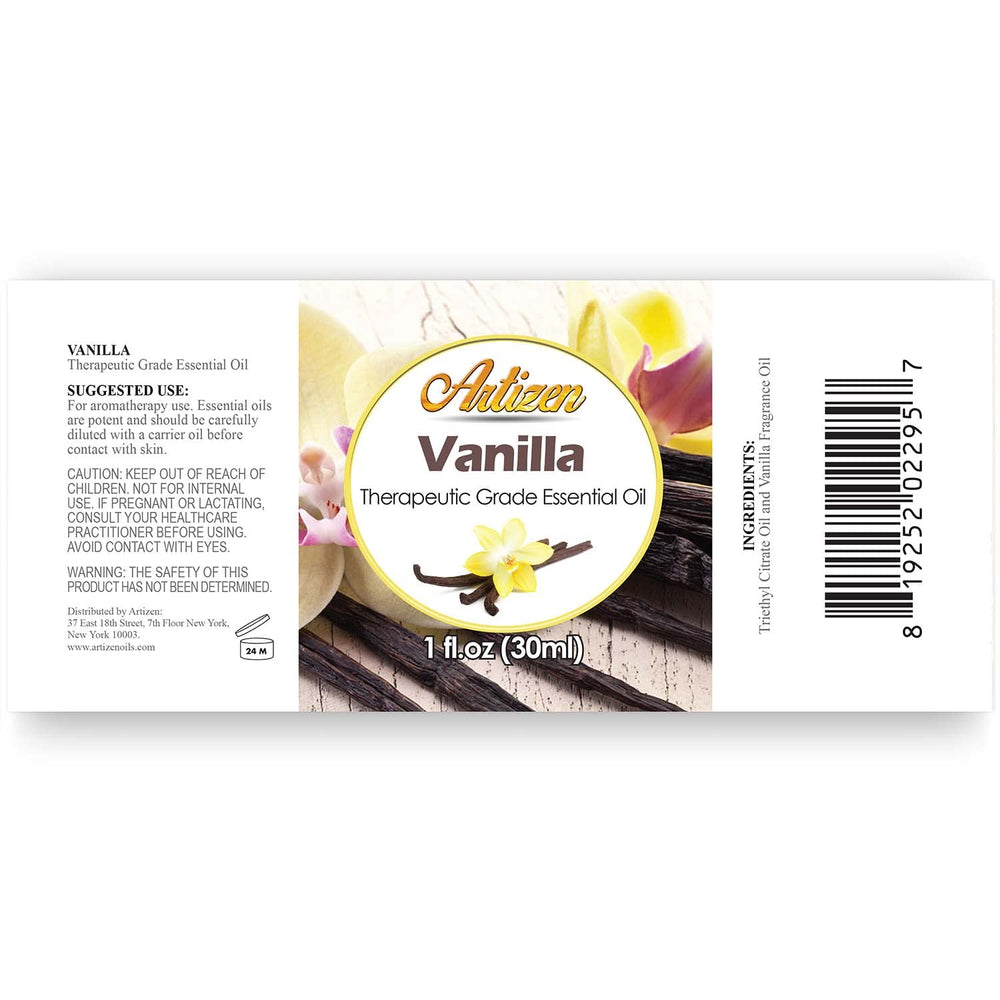 Pure vanilla essential oil close-up dropper