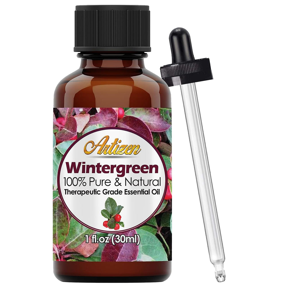 Artizen Wintergreen essential oil 30ml bottle front view