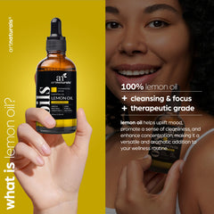 Close-up of ArtNaturals Lemon Oil label - 4 oz