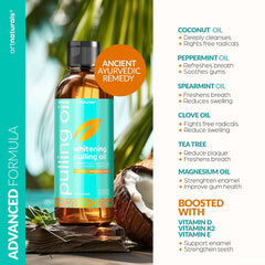 8oz bottle of oil pulling mouthwash