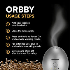 Artronic Orbby agarwood pellets release rich scent when heated
