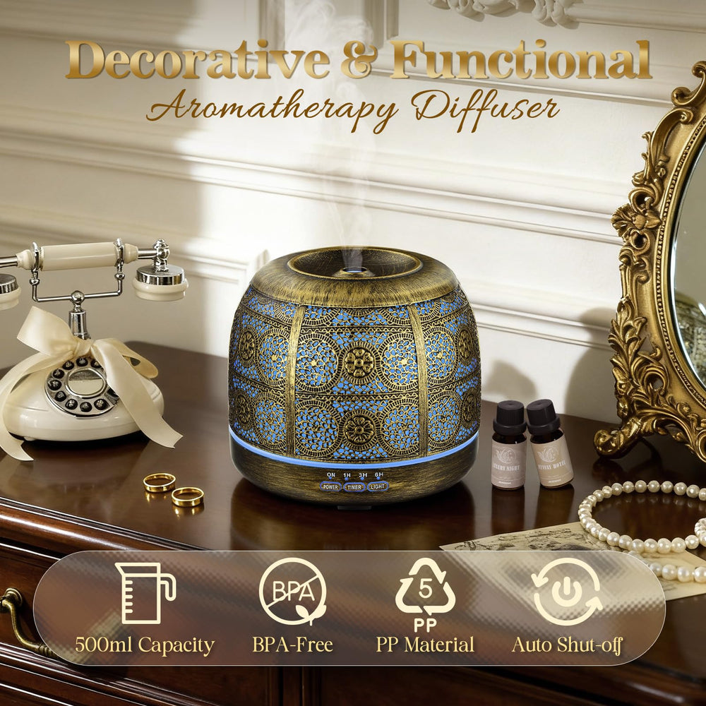 Whisper-quiet ultrasonic diffusion and BPA-free design