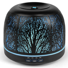 ARVIDSSON 500ml essential oil diffuser – Black Tree design, front view