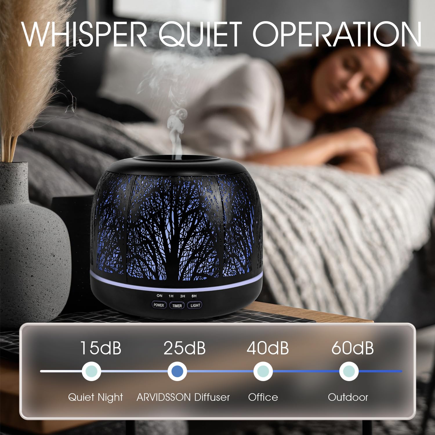 ARVIDSSON 500ml diffuser displayed in a living room