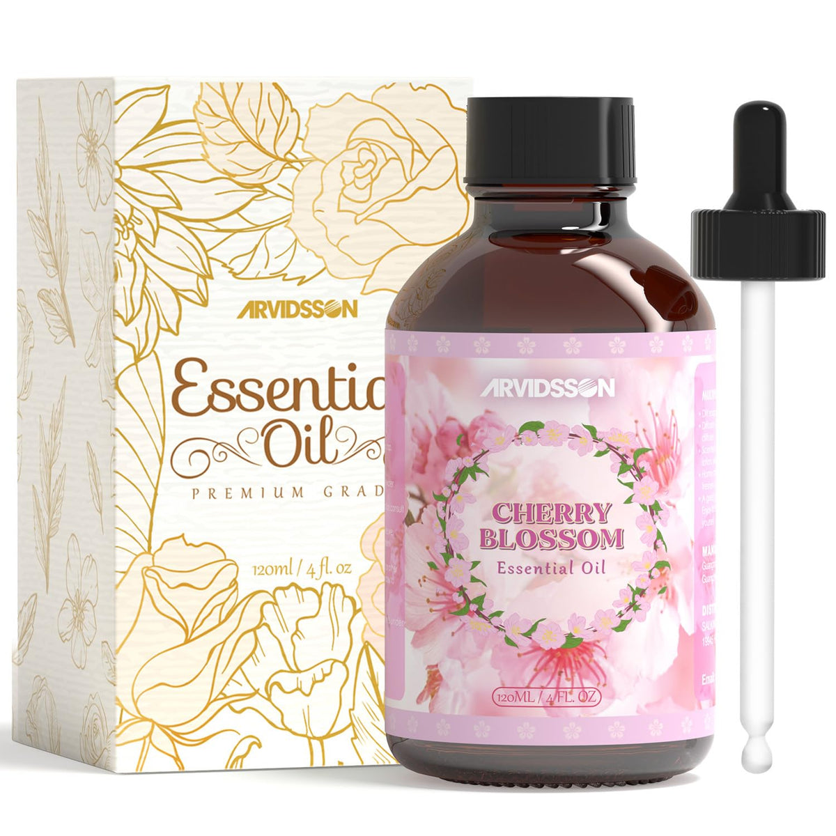 ARVIDSSON Cherry Blossom Essential Oil 120ml bottle – front view