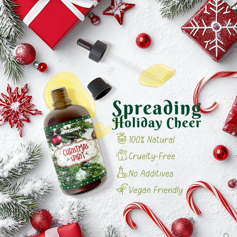 Fragrance oil diffuser setup with Christmas Spirit oil