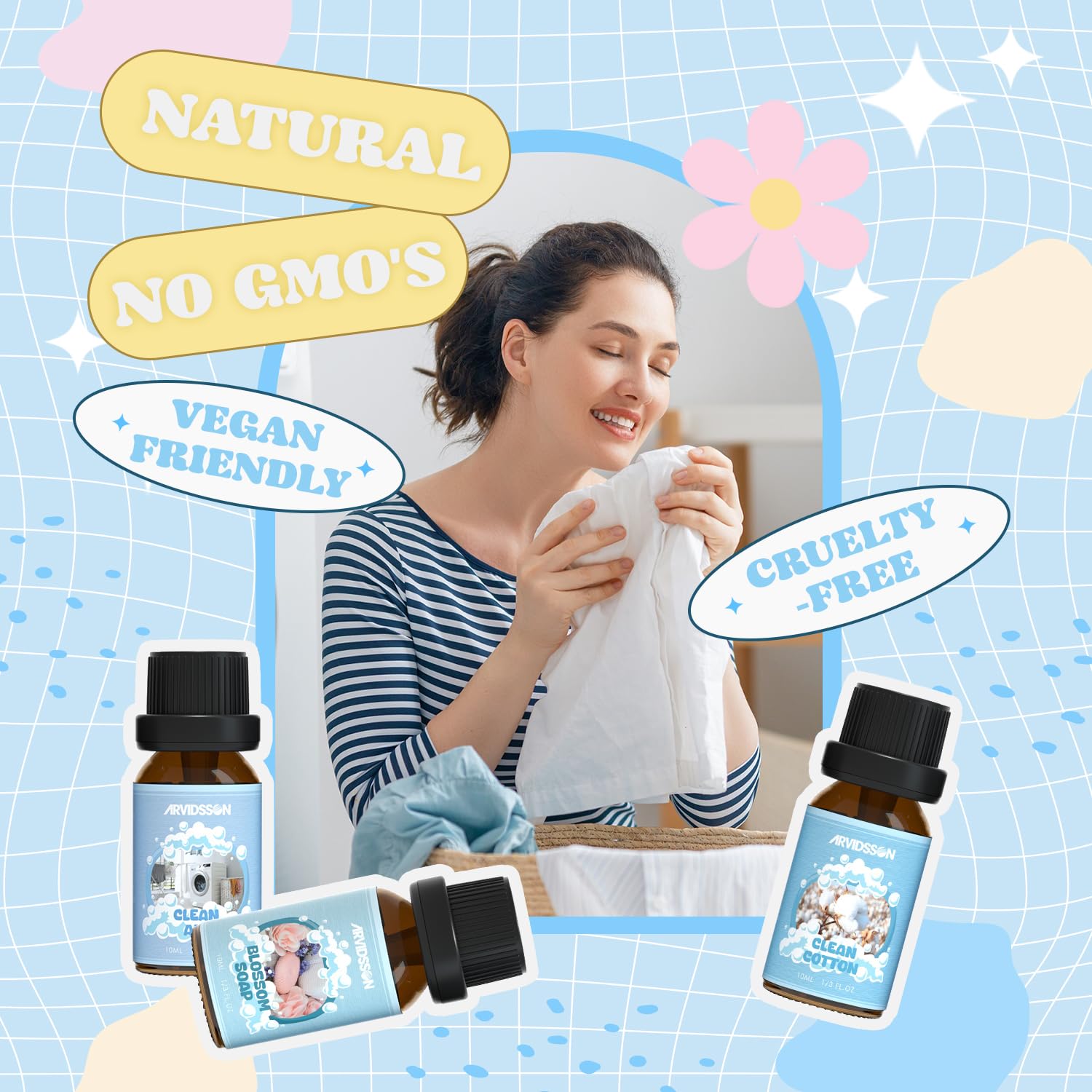 Soft Powder essential oil bottle close-up