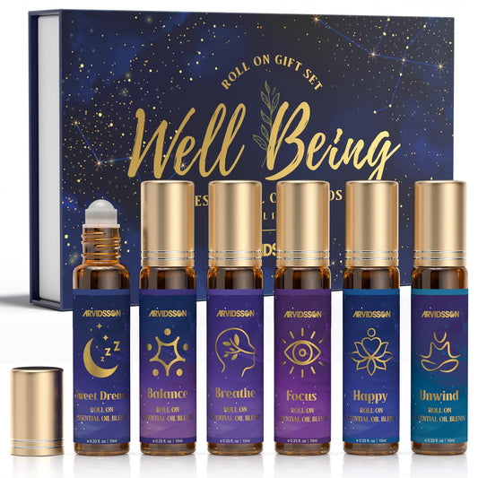 ARVIDSSON Essential Oils Roll On Set – packaging and bottles