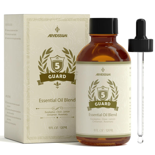 ARVIDSSON Five Guard essential oil blend bottle - 4 fl oz (120 ml).