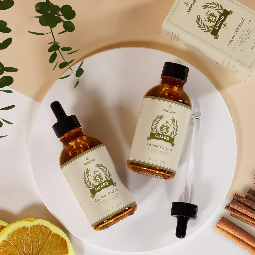 ARVIDSSON brand packaging for Five Guard blend.
