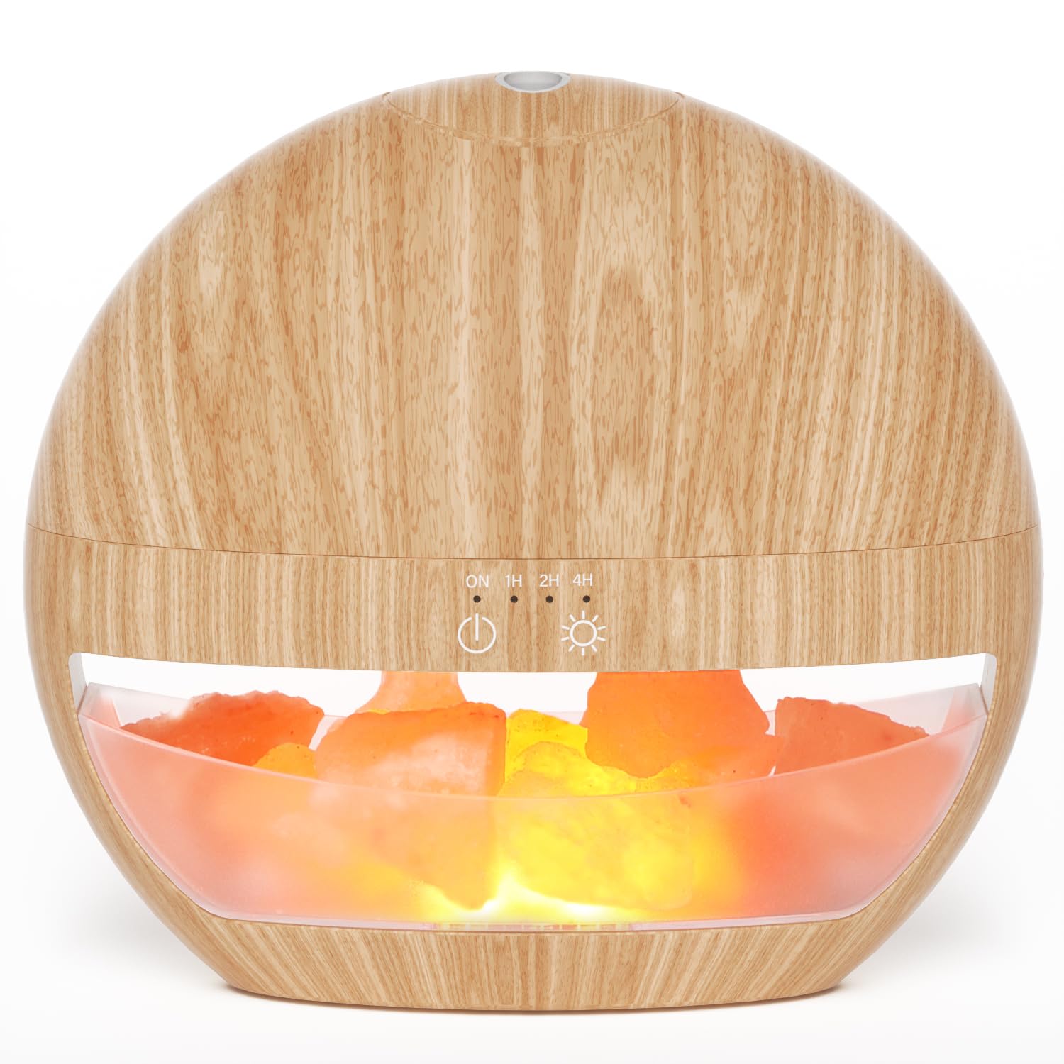 ARVIDSSON Himalayan salt lamp diffuser with wood grain finish