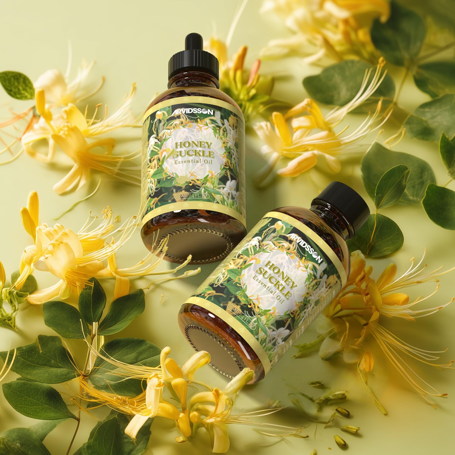 Packaging of ARVIDSSON Honeysuckle Essential Oil