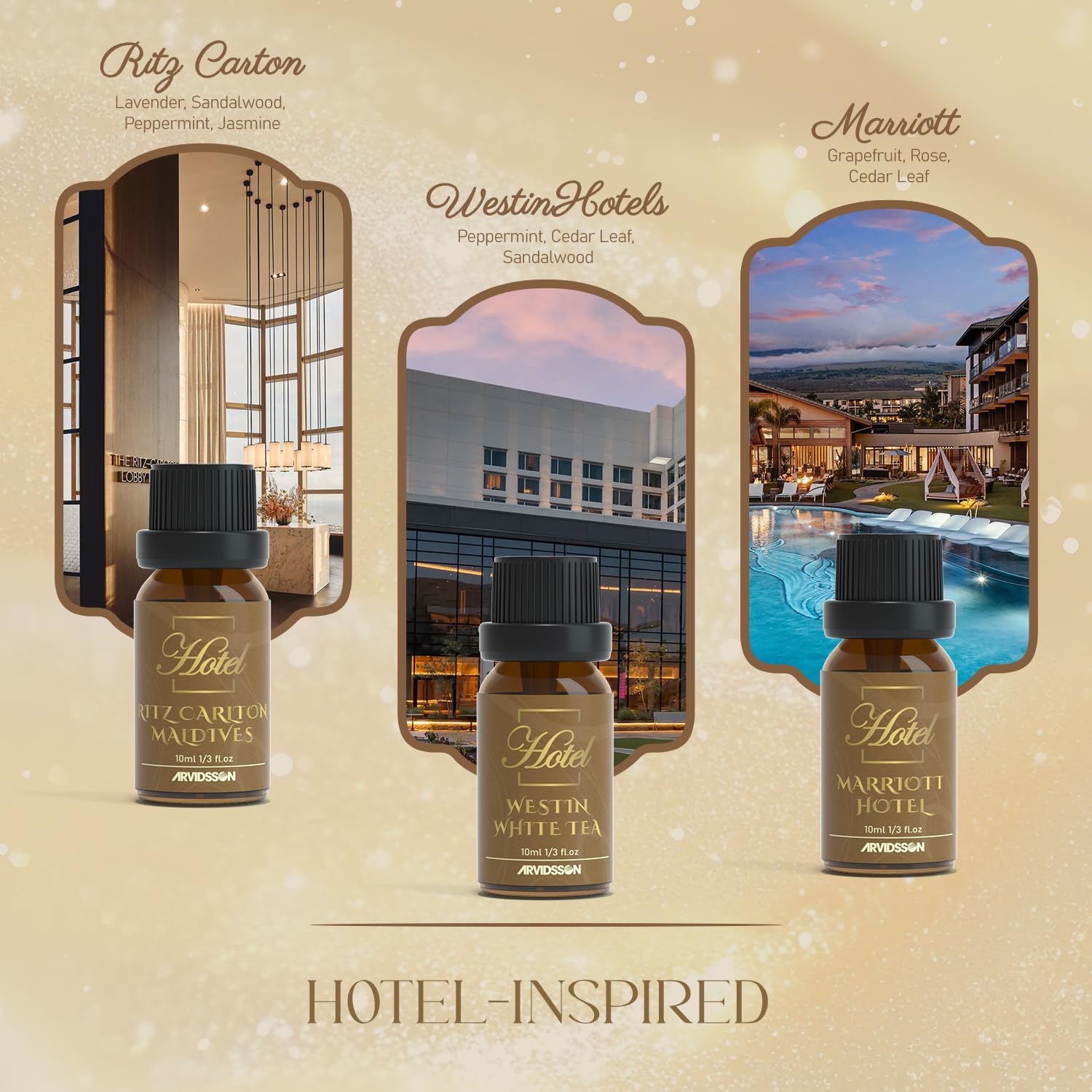 5-star hotel fragrance oils for diffusers – ARVIDSSON gift set