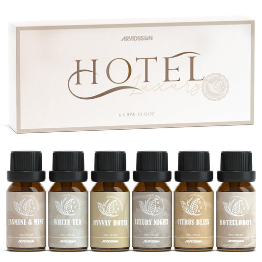 ARVIDSSON Luxury Night diffuser oil – hotel-inspired fragrance in amber bottle