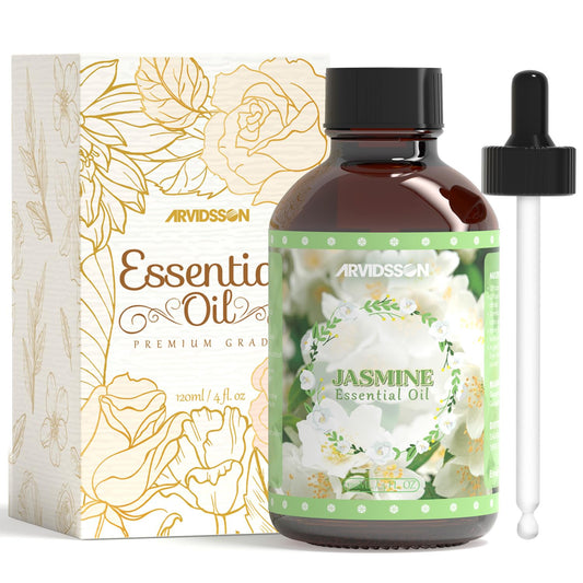 ARVIDSSON Jasmine essential oil bottle 4 oz (120 ml) front view