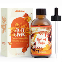 ARVIDSSON Spiced Cider Fragrance Oil 4 Fl Oz amber glass bottle with dropper