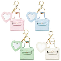 Arvintas 4PCS makeup bag with mirror style2 keeps small items organized on the go.