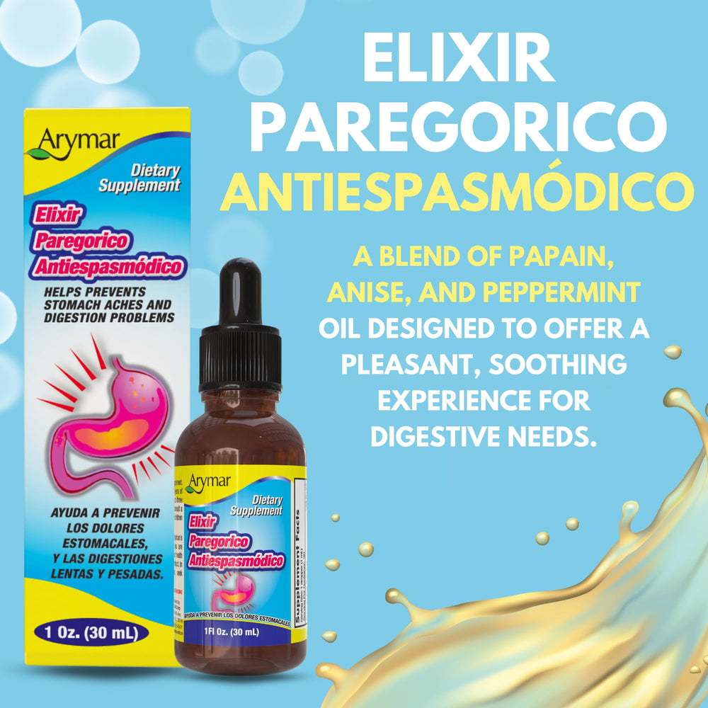 On-the-go Arymar Elixir Paregorico Antiespasmodico bottle