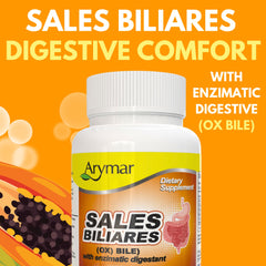 Serving size and tablet count on Arymar Ox Bile bottle
