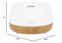ASAKUKI diffuser with remote control and USB-C cable