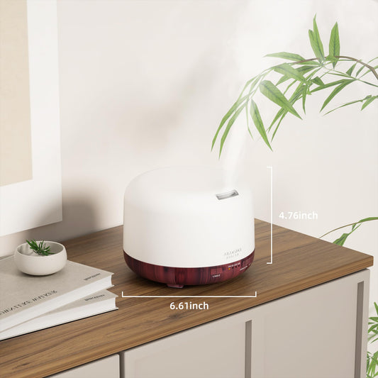 Close-up of ASAKUKI diffuser with 7-color LED lights