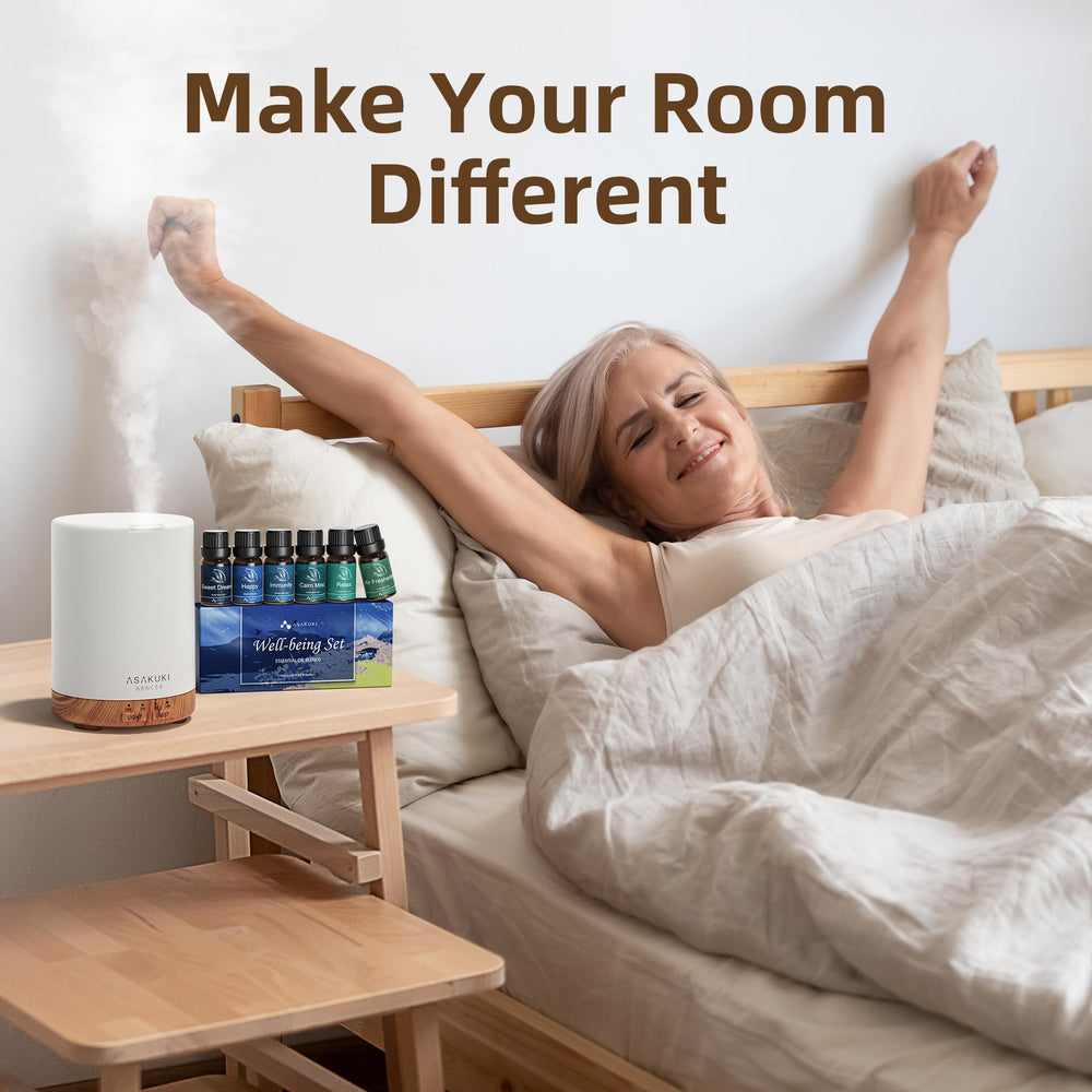 Cool mist humidifier feature of ASAKUKI diffuser
