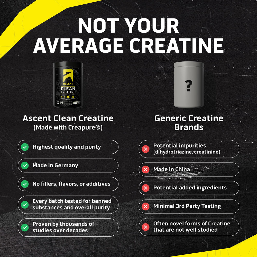 Unflavored creatine monohydrate powder with scoop