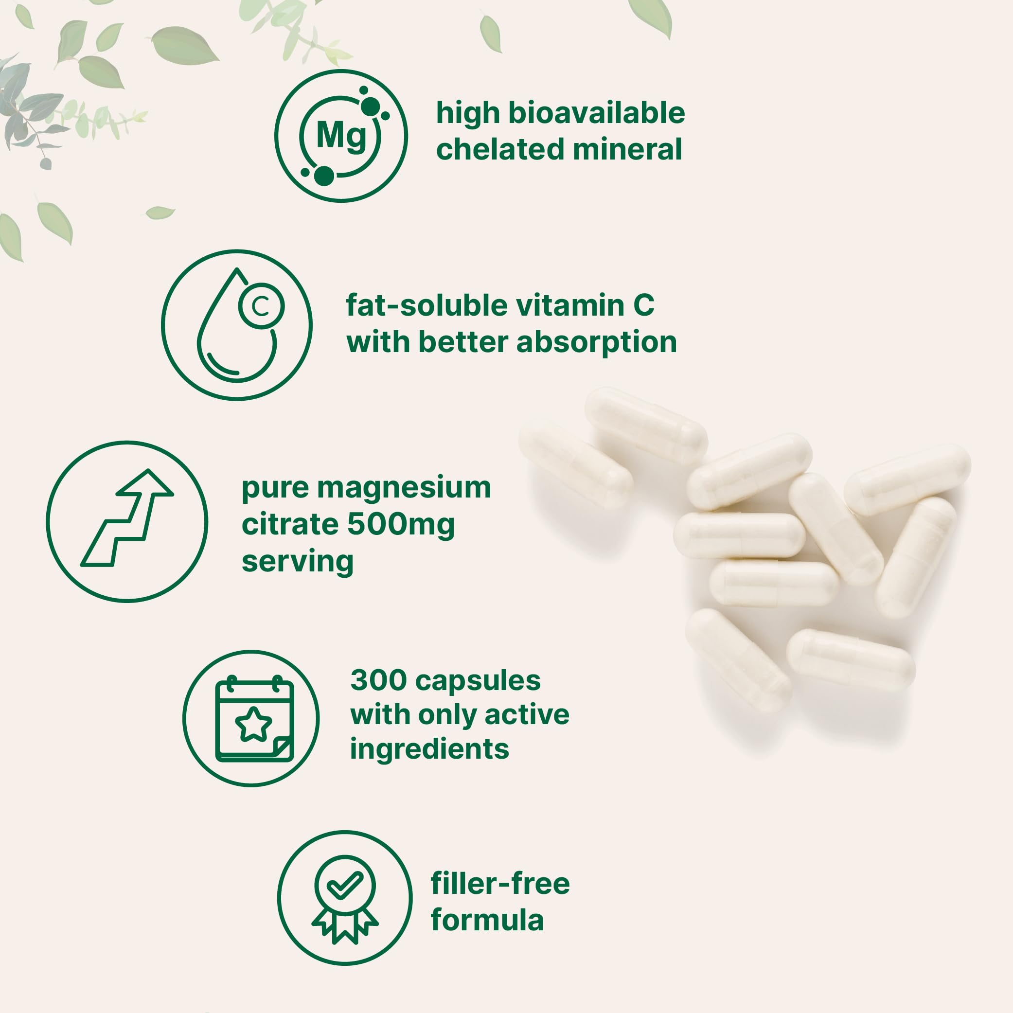 Vitamin C as ascorbyl palmitate included in formula