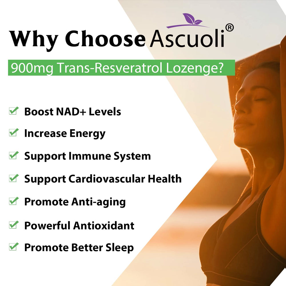 Ascuoli Trans-Resveratrol bottle front view