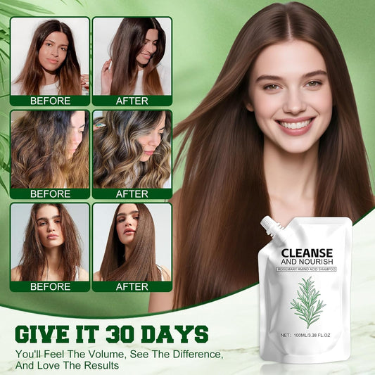 Aseawave Rosemary shampoo lather demonstrating gentle cleansing without harsh ingredients.