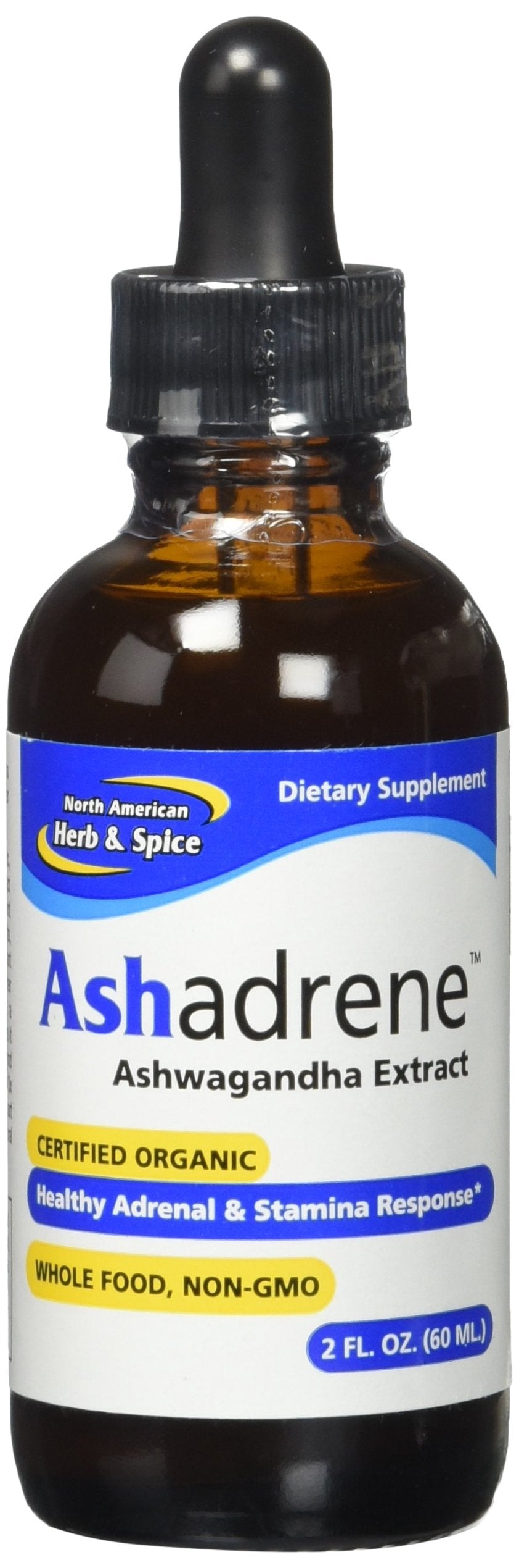 Ashadrene Capsules bottle beside outer packaging