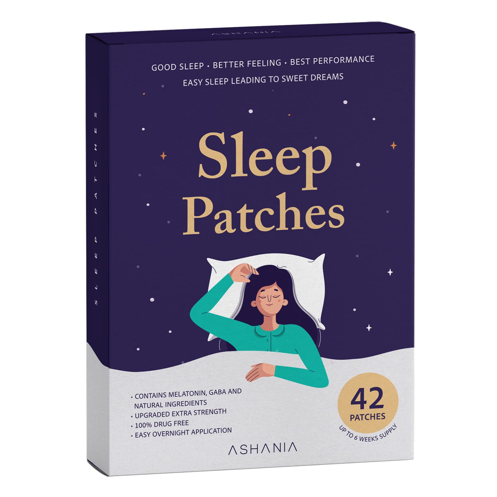 Ashania Sleep Patches packaging front