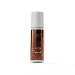 Ashley Black Blaster Oil Essentials Roll-On 1oz bottle infused with lavender, peppermint, and tea tree oils