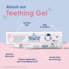 Lactose-free teething gel