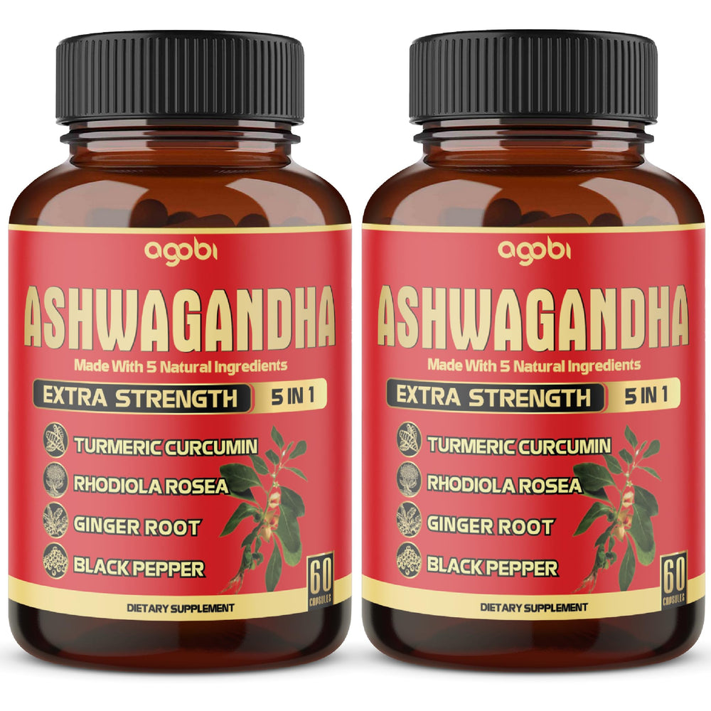Two-pack box of 60 Ashwagandha capsules – 4 month supply (hero image)