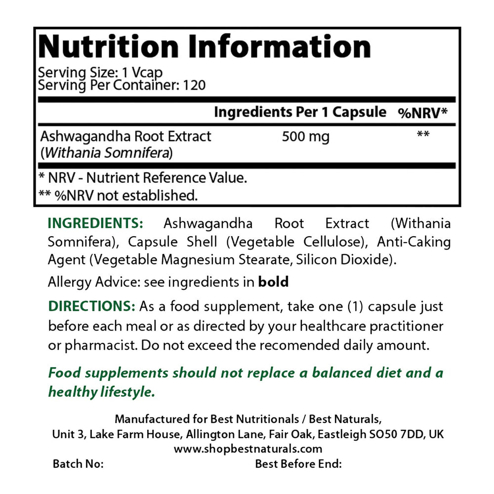 Back view of the bottle showing supplement facts