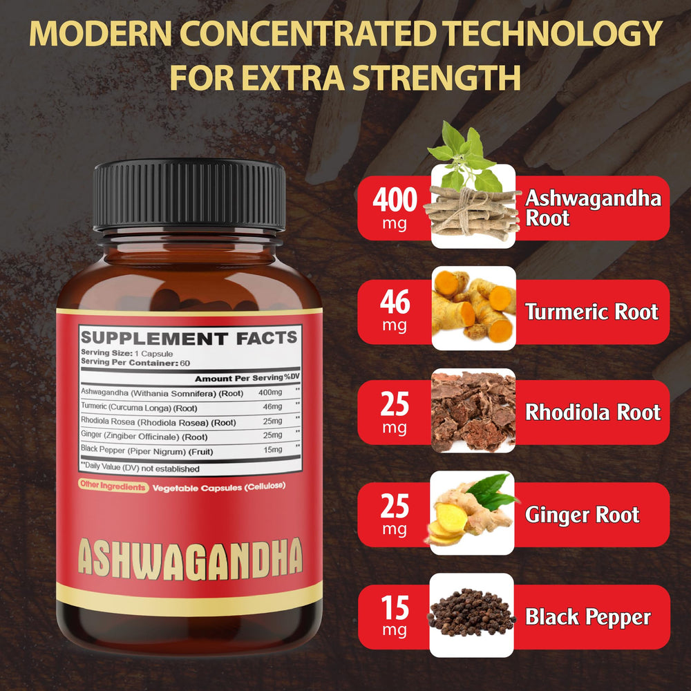 Ashwagandha capsules packaging