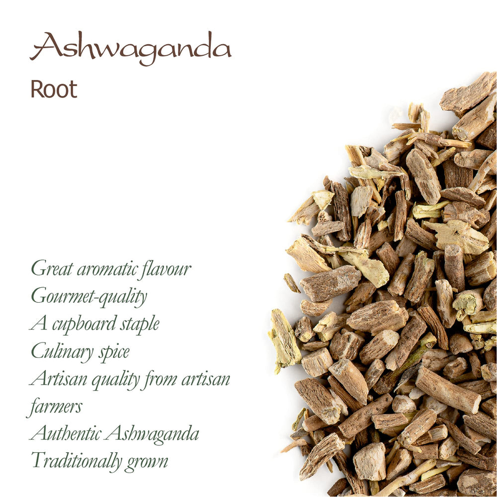 Dried ashwagandha roots bundle