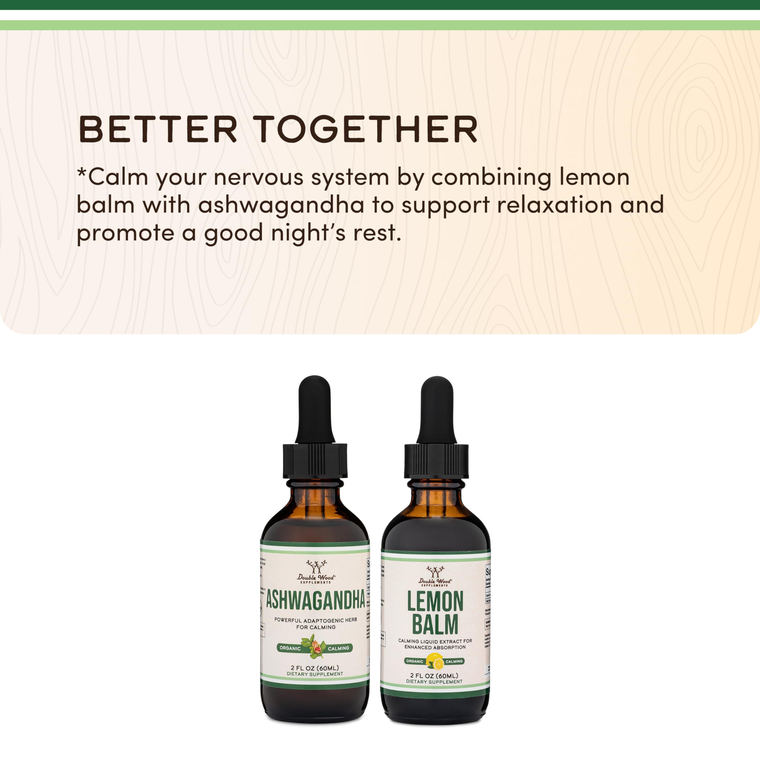 Vegan, gluten-free and non-GMO Ashwagandha Drops label
