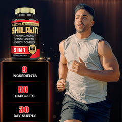 Ashwagandha, Panax Ginseng, and L-Arginine ingredients in the blend