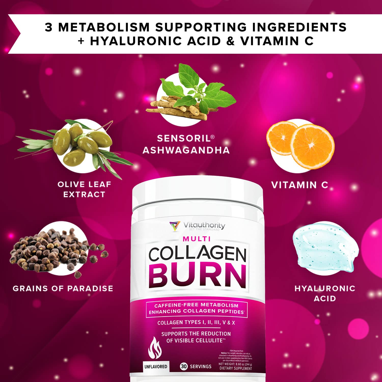 Ashwagandha and Grains of Paradise included with collagen