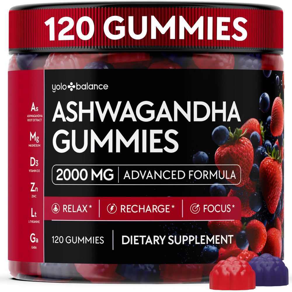 Front view of Ashwagandha Gummies bottle